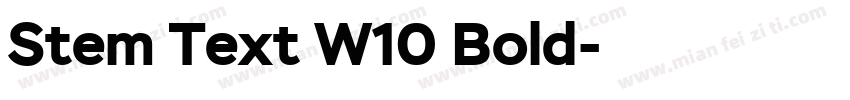 Stem Text W10 Bold字体转换